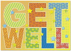 Bright Get Well Card D4100D-Y